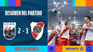 CAMPEÓN  Ciudad 23 River Plate  RESUMEN  FINAL Juego 2  División Honor Masculina  Vóley Metro [upl. by Ifok975]