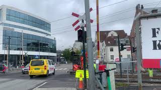 Skøyen Tram Level Crossing 071020 4 [upl. by Neron]