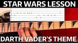 Darth Vaders Theme  Guitar Lesson  Imperial March  WITH TABS [upl. by Wawro570]