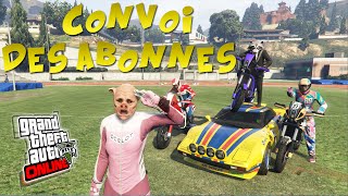 LE CONVOI DES ABONNES  GTA V ONLINE [upl. by Paulita]