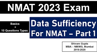 NMAT 2023 Exam Data Sufficiency Basics for NMAT  10 Important Practice Questions  Part 1 [upl. by Doownel]