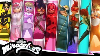 MIRACULOUS  💫 ALL TRANSFORMATIONS ☯️  SEASON 4  Miraculous [upl. by Dahsraf110]