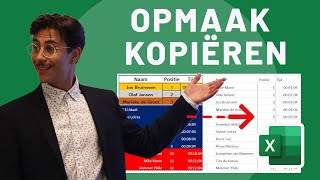 Opmaak kopiëren en plakken naar een tabel in Excel [upl. by Rexford]