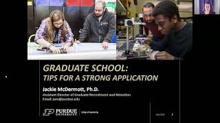 Tips for a Strong Graduate School Application Webinar  2021 [upl. by Bille946]