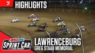 Greg Staab Memorial  USAC Sprints at Lawrenceburg Speedway 101124  Highlights [upl. by Rossi]