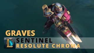 Sentinel Graves Resolute Chroma  League of Legends [upl. by Ecitnirp]