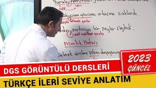 DGS Türkçe Konu Anlatımı  İleri Seviye  2023 [upl. by Hatokad829]