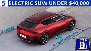 Best Electric SUVs Under 40K in USA 2021 [upl. by Auqinu]