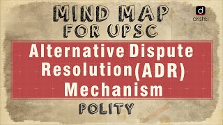 MindMaps for UPSC  Alternative Dispute Resolution ADR Mechanism Polity [upl. by Redla]