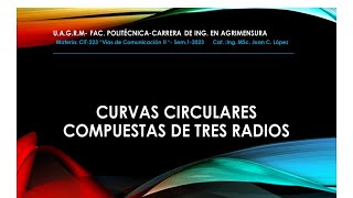 CURVAS COMPUESTAS DE TRES RADIOS Video Nº 1 [upl. by Dicks788]