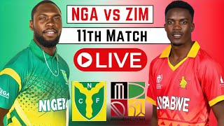 Zimbabwe vs Nigeria 11th Match LIVE  ZIM vs NIG  Mens African Games T20 [upl. by Eliason21]