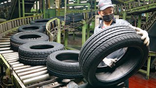 Satisfying Process of CRS Car Tires Mass Production  CRS汽車輪胎量產工廠  Taiwan Tire Factory [upl. by Neelyam738]