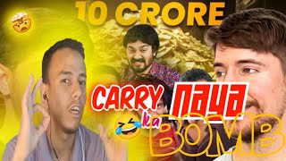 INDIAS BIGGEST  MR BEAST PARODY Ft INDIAN CREATORS  Tanuj Reacts funny youtubevideo viral [upl. by Obocaj]