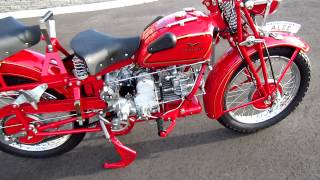 Moto Guzzi Alce 500 kick start [upl. by Roath]