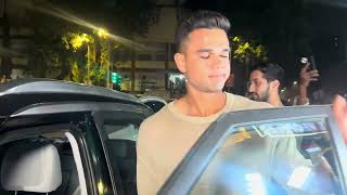 Arjun Tendulkar Spotted at Bandra Bastin  Exclusive Footage arjuntendulkar bandra sportsnews [upl. by Worlock]