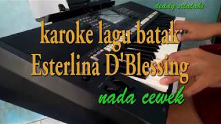 Esterlina KARAOKE LAGU BATK By Dblessing trio [upl. by Weiner291]