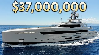 Inside a 37000000 Italian Luxury Megayacht with a Helipad [upl. by Siraval]