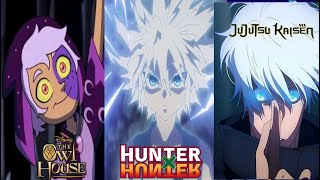 Killua Gojo and Collector edit  Bushka Hunter x Hunter Jujutsu Kaisen and The Owl House edit [upl. by Anahsit435]