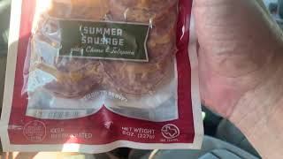 Prasek’s Jalapeno Cheese Summer sausage low carb Yum [upl. by Notfa600]