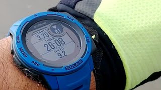 Garmin Instinct Solar Cycling Watch Review [upl. by Nelyahs705]