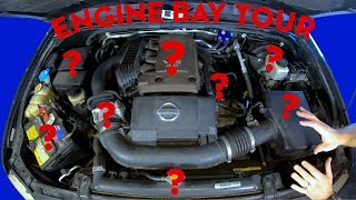 Xterra Engine Bay Walkthrough  Nissan Xterra Frontier Pathfinder [upl. by Arekat]