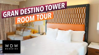 Gran Destino Tower at Disneys Coronado Springs ROOM TOUR Standard View King Bed [upl. by Dowski]