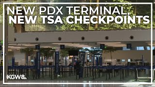 TSA unveils new security checkpoints at PDX airport [upl. by Ma]