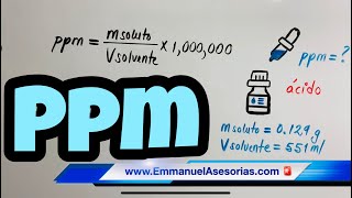 Soluciones Químicas🧪 PARTES POR MILLÓN 💊 PPM 💉 Ejercicios Resueltos de PPM [upl. by Aikaz]