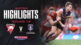 Sydney Swans v Fremantle Highlights  Round 16 2024  AFL [upl. by Seuqcaj]