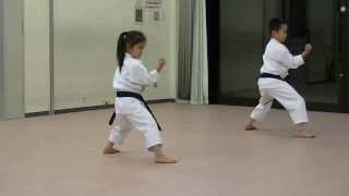 JKA Mahiro amp Masaki practice Heian shodangodan and Tekki shodan part 2 [upl. by Yesmar122]