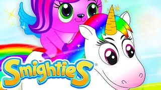 Smighties  Giant Rainbow Surprise Unicorn Baby Animals  Funny Cartoon Video  Cartoons for Kids [upl. by Scutt574]