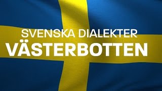 Svenska Dialekter – västerbottniska – norrländska – västerbottnisk dialekt Voice To Me [upl. by Fabria]