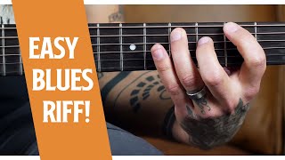 Play Blues On Guitar In Any Key with this riff [upl. by Antonino]