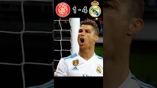 Ronaldo Hattrick Masterclass🔥 Real Madrid 63 Girona FC  La Liga 1718 football youtube shorts [upl. by Romeon]