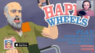 SSUNDEE  HIS NAME IS JOHN CENA  Happy Wheels 1  CRUNDEE [upl. by Kcod]