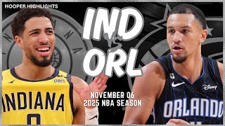 Indiana Pacers vs Orlando Magic Full Game Highlights  Nov 6  2025 NBA Season [upl. by Aisenet]