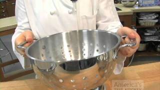 Equipment Review The Secret to Buying the Best Colanders  Strainers [upl. by Eicram79]