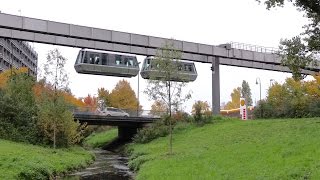 Düsseldorf International Airport HBahn SkyTrain Monorail [upl. by Weywadt617]