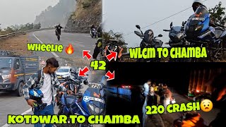 finally chamba ride kr hi likotdwar to chamba youtubevideo motovlog stunt crashrider [upl. by Areehs]