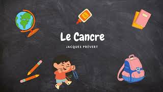 Le Cancre 🏫 Jacques Prévert 📖 [upl. by Aldora13]