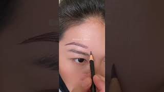 How To Draw Perfect Eyebrow Shape With Pencil forbeginners by Global Glam ❤️ [upl. by Ahsekar]