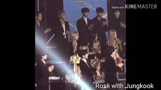 Rosè Blackpink With J Jungkook June Jaehyun Jimin [upl. by Reywas]