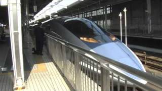 新幹線500系のぞみ2 2009年4月 新大阪駅にて Shinkansen Series 500 NOZOMI [upl. by Annaeerb]