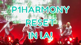 P1Harmonyofficial 2022 P1Harmony Live Tour in Los Angeles P1ustage H  Peace “Reset” [upl. by Martynne]