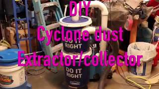 DIY Cyclone dust extractorcollector [upl. by Aseyt]