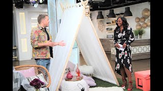 How to DIY the perfect curtain tent for glamping [upl. by Naillig223]