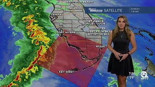 WPTV First Alert Weather Forecast for Morning of Feb 4 2024 [upl. by Notsirhc]