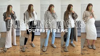 HOW TO STYLE BIRKENSTOCK BOSTON  5 Maternity Outfit Ideas  Sinead Crowe [upl. by Evania]