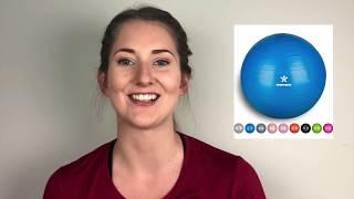 Antiburst Exercise Ball review  anti burst exercise ball review  Exercise Ball review [upl. by Lodge372]