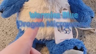 Warmies Blue Dragon Microwaved warmies bluedragon plush plushies plushtoys [upl. by Drofxer]